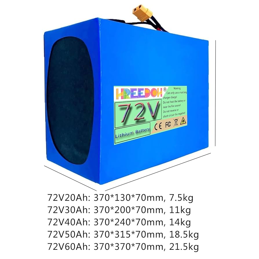 Do電地 Amazon.com: FREEDOH 72 Volt Lithium Battery 72V 20Ah 30Ah
